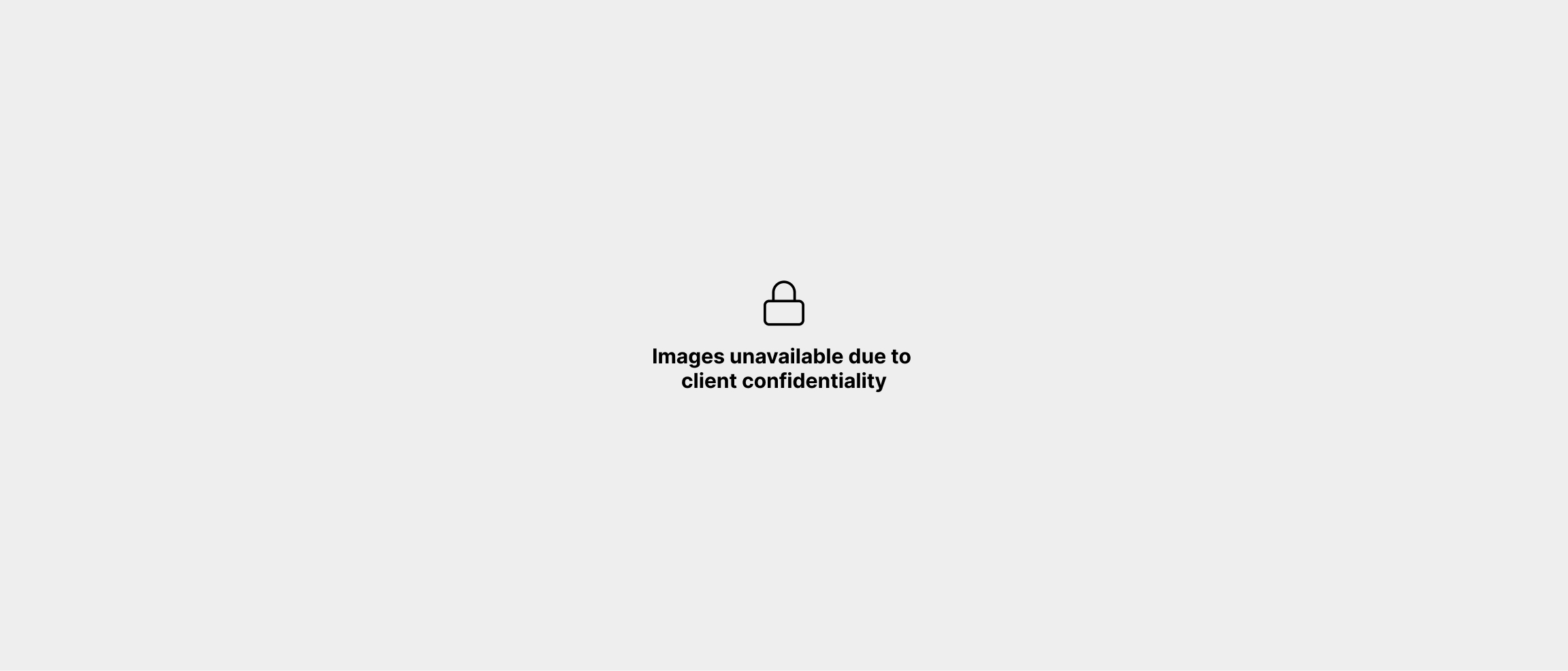Images unavailable due to client confidentiality 