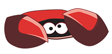 Illustration of crab hiding in shell