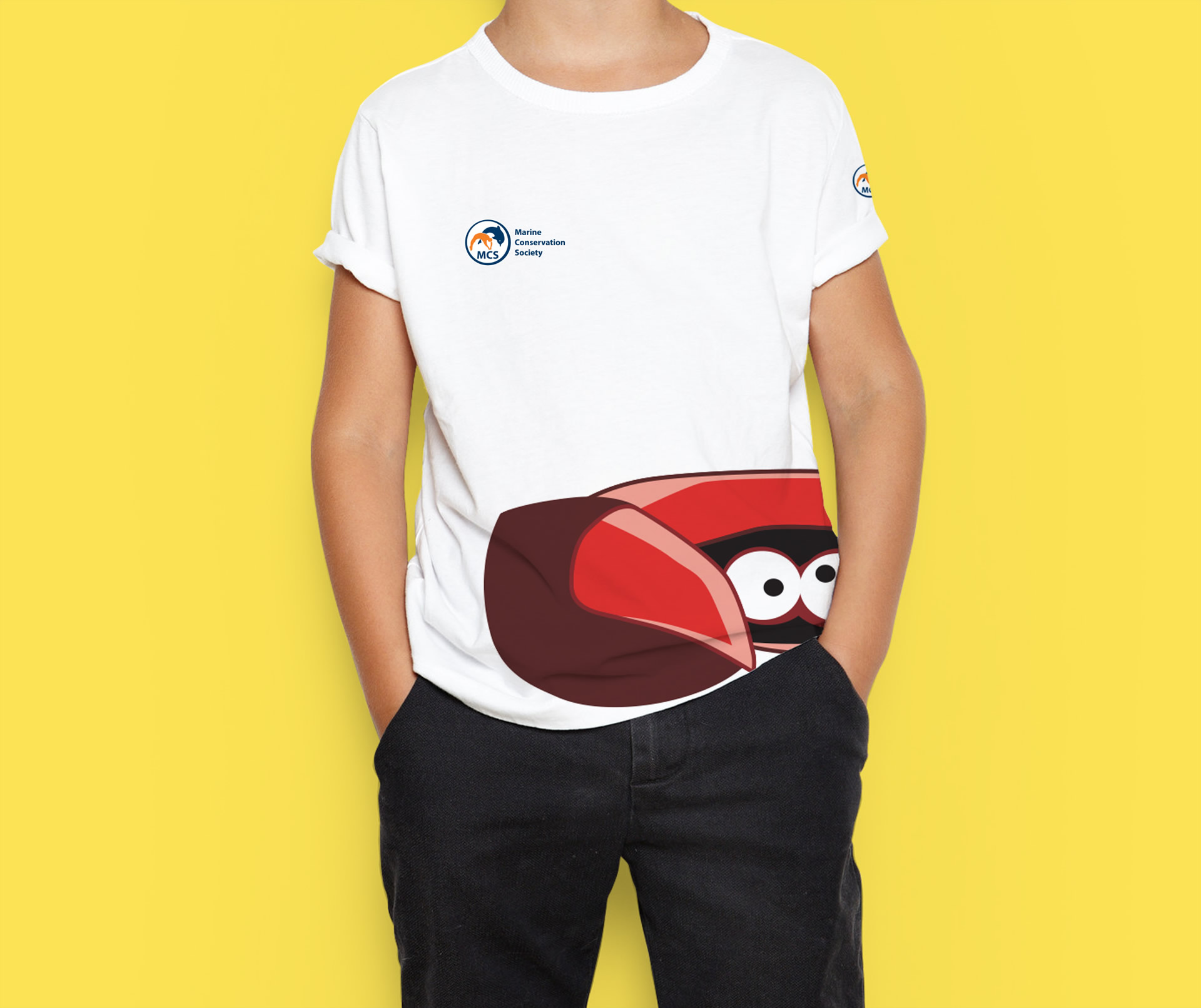 T-shirt design featuring starfish character illustration