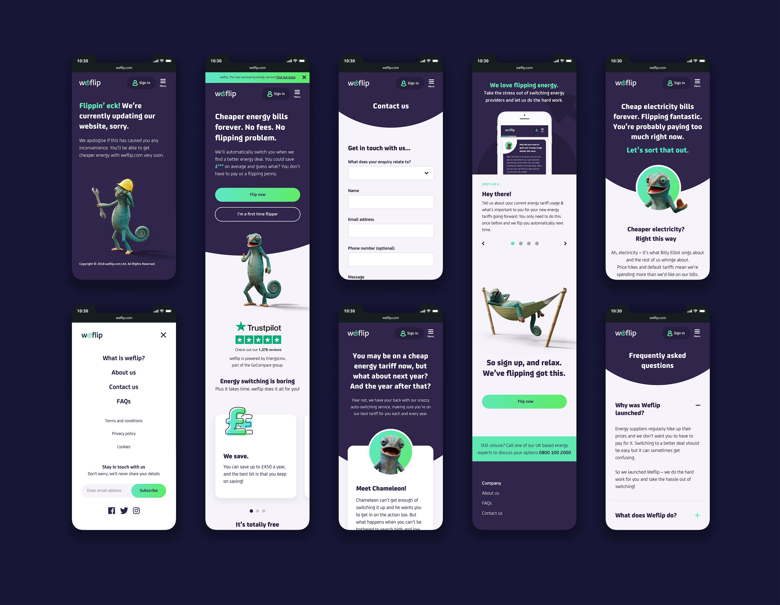 Mobile UI designs